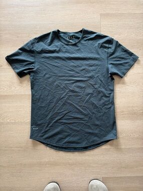 BYLT Basics Short Sleeve Crew Tee in dark green XL